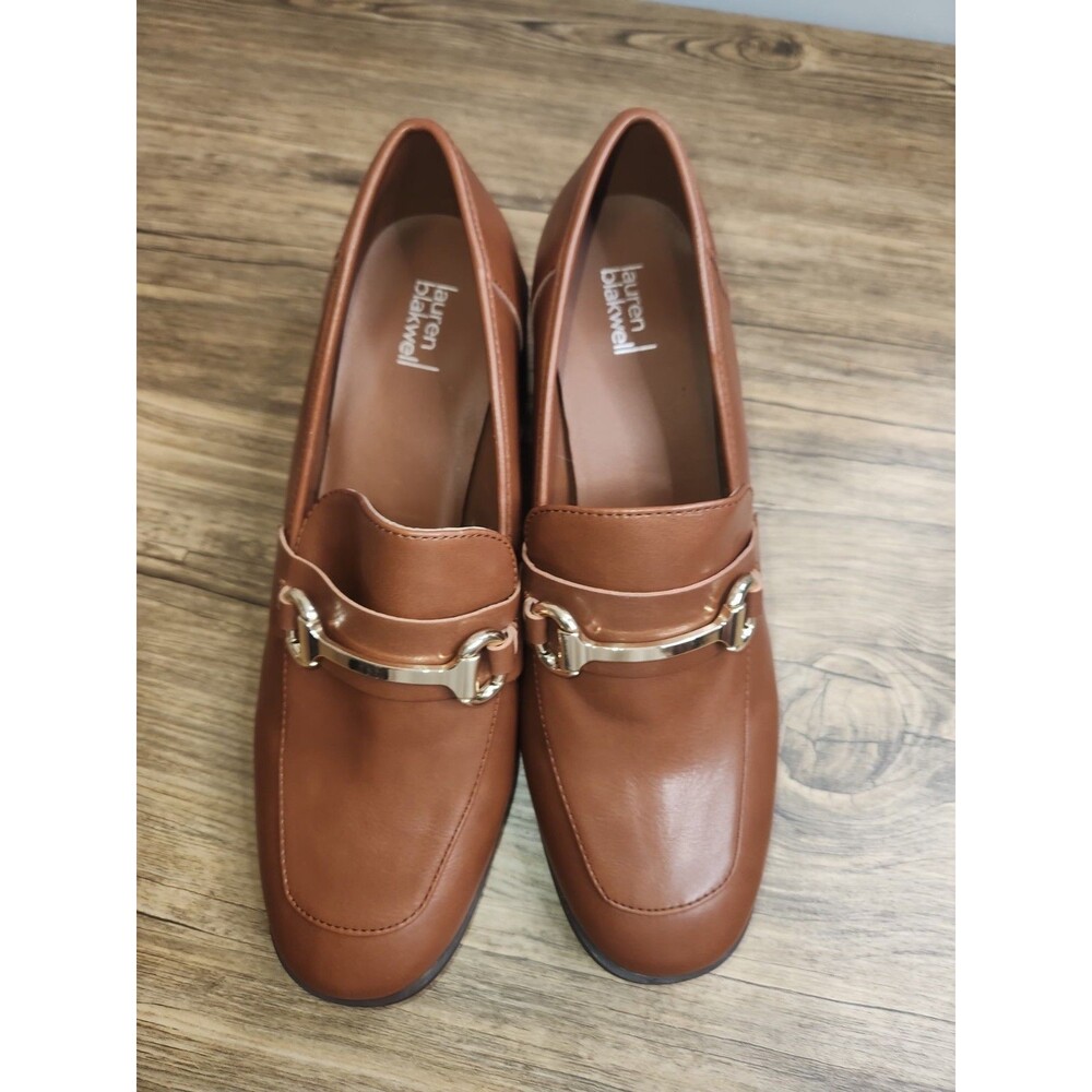 Lauren Blakwell "Neil Cognac Pumps Women's Size 10 Medium - Picture 2 of 16